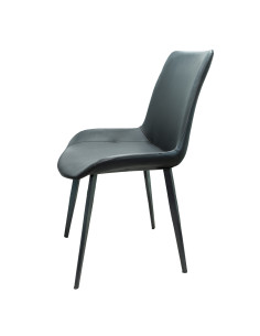 Juego comedor 4 sillas Daga gris silla negro 2