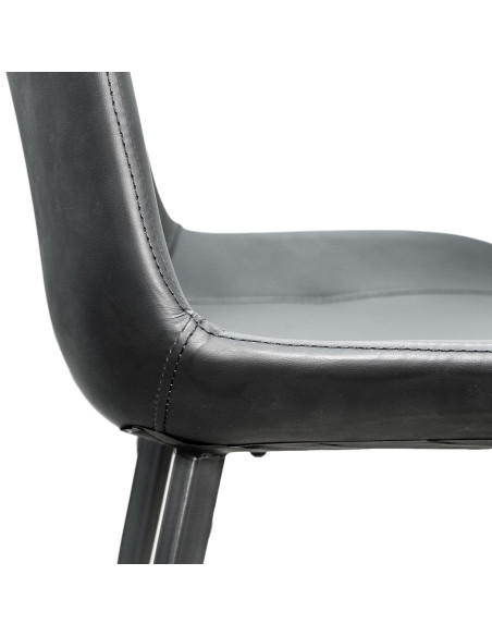 Juego comedor 4 sillas Daga gris