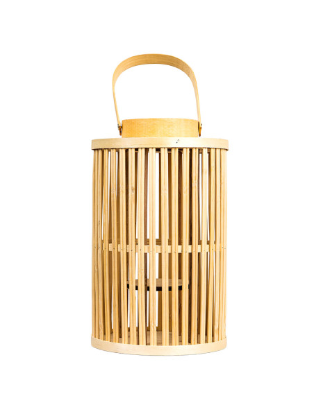 Farol Mixu Bambú 30cm - Decoración Natural y Elegante