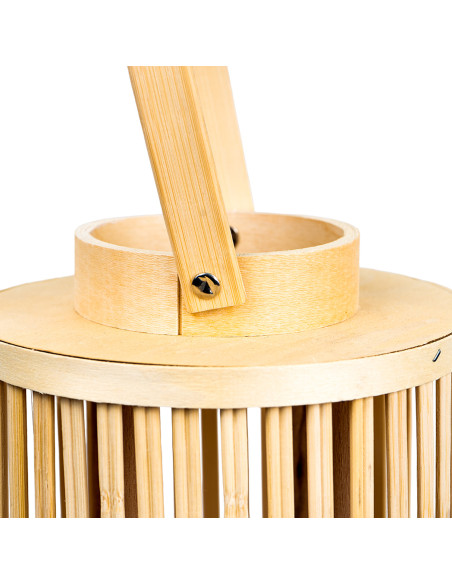 Farol Mixu Bambú 50cm - Decoración Natural y Elegante