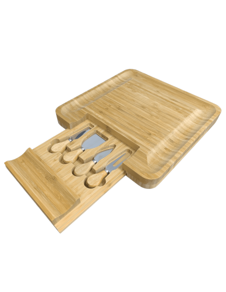 Tabla Quesos con Accesorios - Presentación Elegante de Quesos