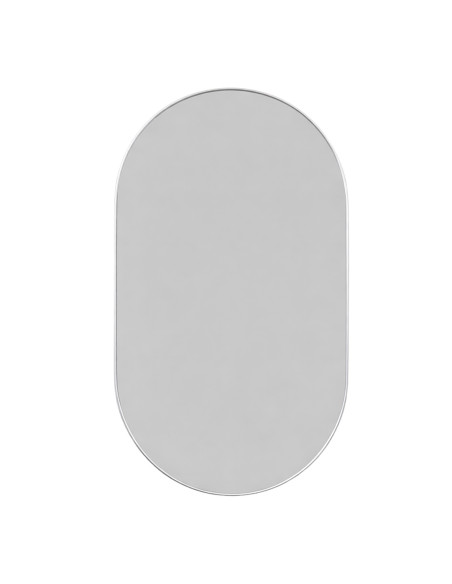 Espejo Ovalado Pill Plateado 44,5x77,5cm - Decoración Moderna