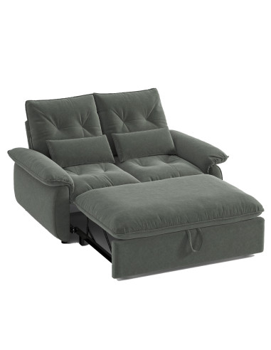 Sofá cama 2 cuerpos Torino gris