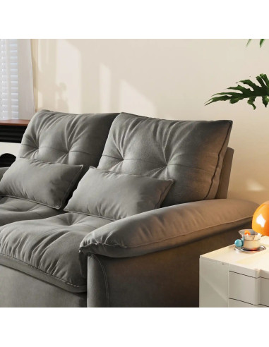 Sofá cama 2 cuerpos Torino gris