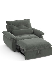 Sofá cama 1 cuerpo Torino gris 2