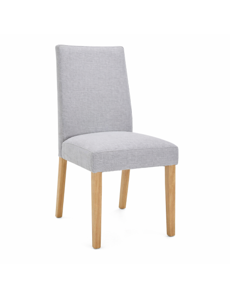 Silla Comedor Jules Gris Claro Set de 2 - Muebles de Comedor