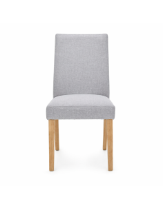 Silla Comedor Jules Gris Claro Set de 2 - Muebles de Comedor