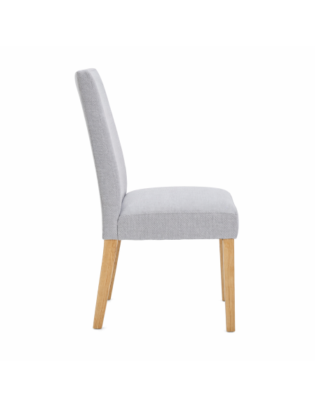 Silla Comedor Jules Gris Claro Set de 2 - Muebles de Comedor