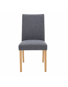 Silla Comedor Jules Gris Oscuro Set de 2 - Muebles de Comedor