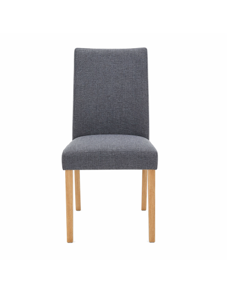 Silla Comedor Jules Gris Oscuro Set de 2 - Muebles de Comedor