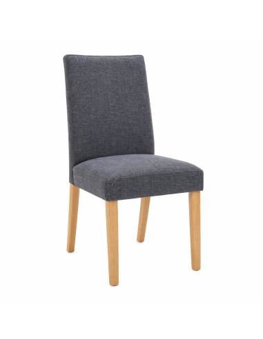 Silla Comedor Jules Gris Oscuro Set de 2 - Muebles de Comedor