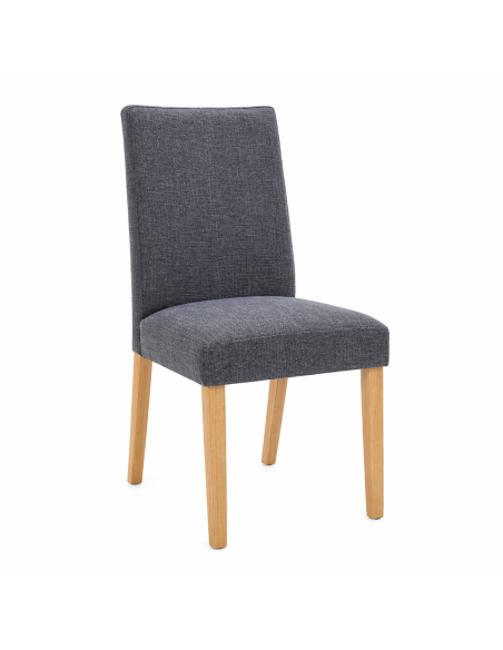 Silla Comedor Jules Gris Oscuro Set de 2 - Muebles de Comedor