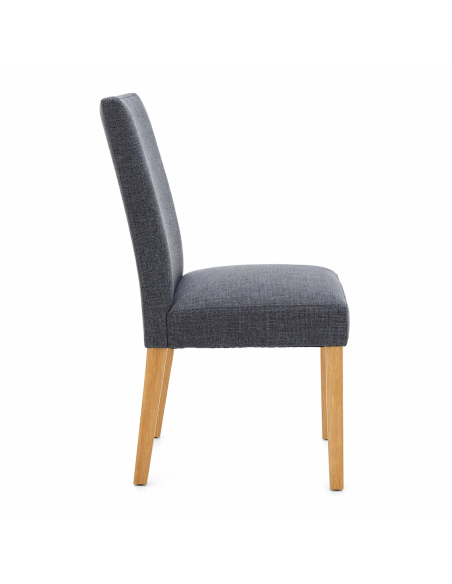 Silla Comedor Jules Gris Oscuro Set de 2 - Muebles de Comedor