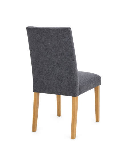 Silla Comedor Jules Gris Oscuro Set de 2 - Muebles de Comedor