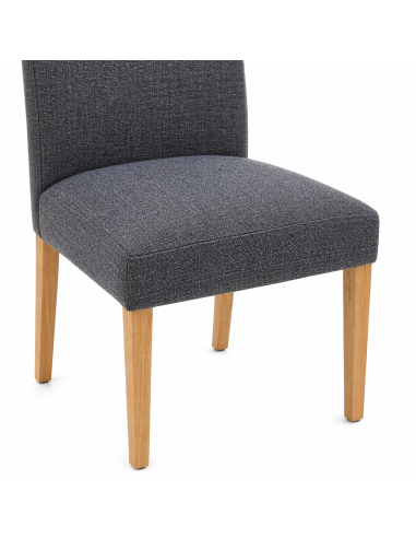 Silla Comedor Jules Gris Oscuro Set de 2 - Muebles de Comedor