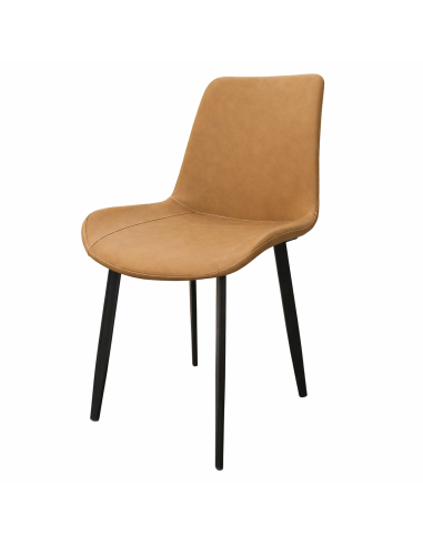 Juego comedor 4 sillas Daga blanco silla caramelo