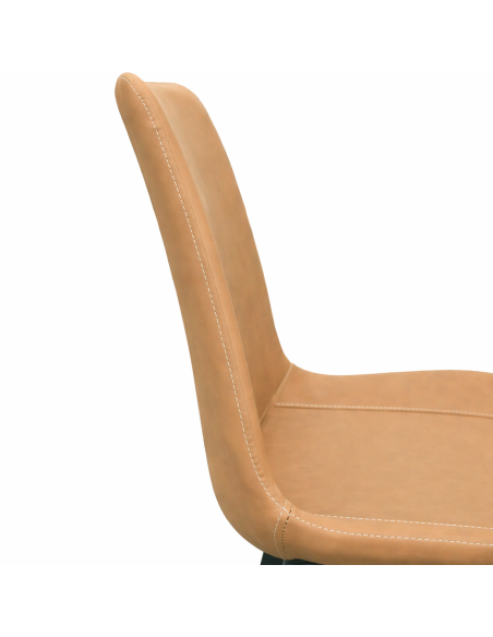 Juego comedor 4 sillas Daga blanco silla caramelo