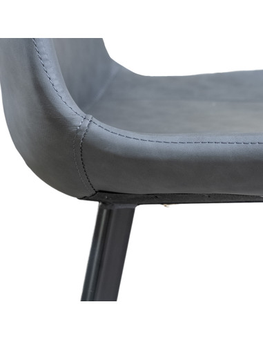 Silla comedor Sepha gris set de 2