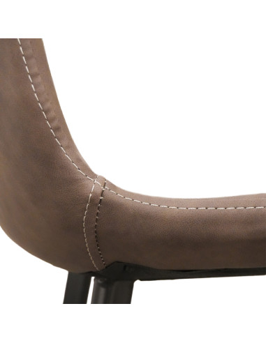 Juego comedor 4 sillas Daga blanco silla gris