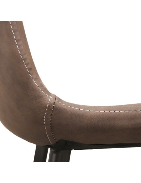 Juego comedor 4 sillas Daga blanco silla gris