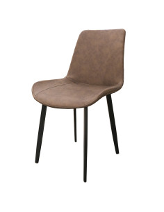 Juego comedor 4 sillas Daga blanco silla gris 2