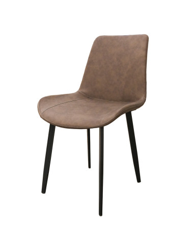 Juego comedor 4 sillas Daga blanco silla gris