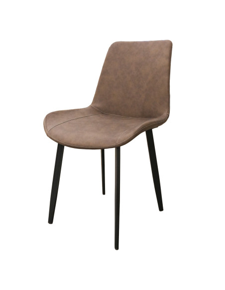 Juego comedor 4 sillas Daga blanco silla gris