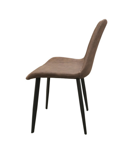 Juego comedor 4 sillas Daga blanco silla gris