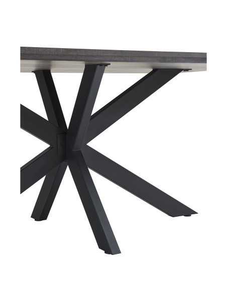 Mesa comedor 6 puestos Bonaire negro