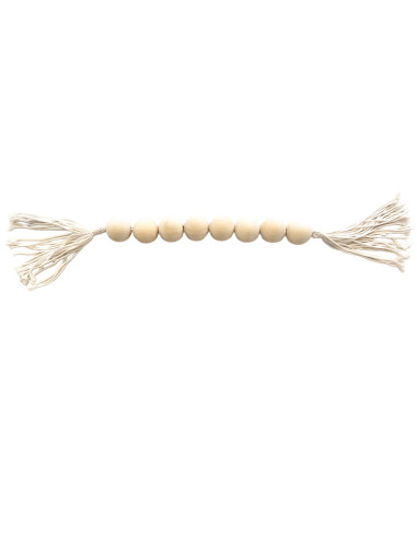 Cuentas de Madera Natural - Decoración Rústica y Natural