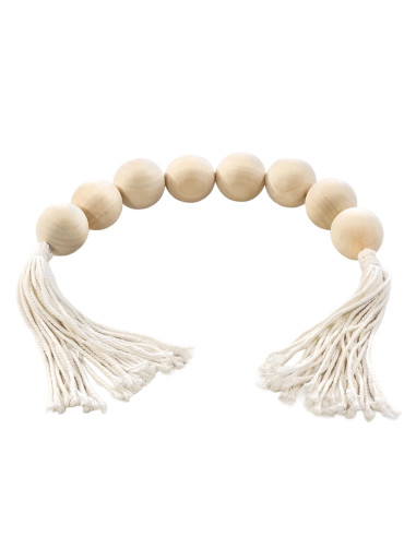 Cuentas de Madera Natural - Decoración Rústica y Natural