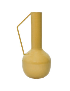 Florero Metal Lari 25cm Amarillo - Decoración Moderna