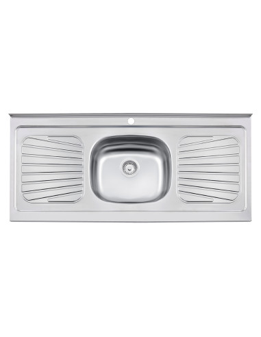 Lavaplatos de Acero Inoxidable 120x52 1