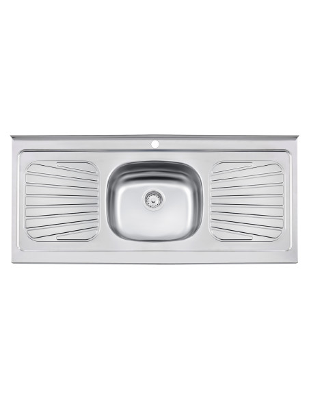 Lavaplatos de Acero Inoxidable 120x52 1