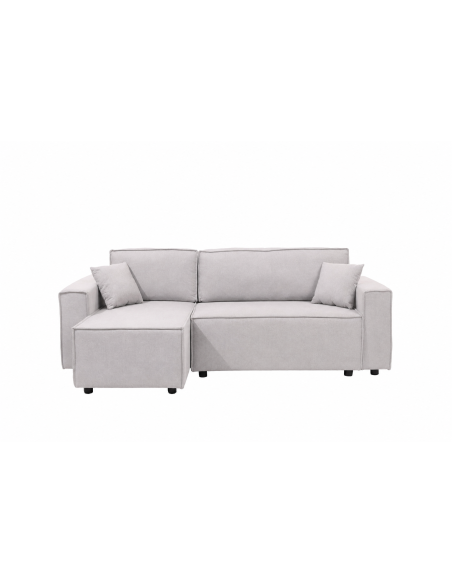 Sofá cama seccional Vito gris claro edición touch