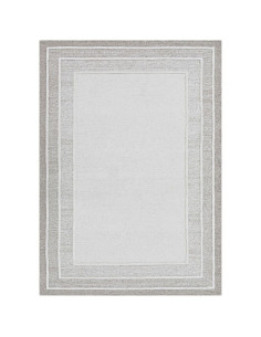 Alfombra JH Recuadro Marfil/Beige 150x210cm - Decoración Living