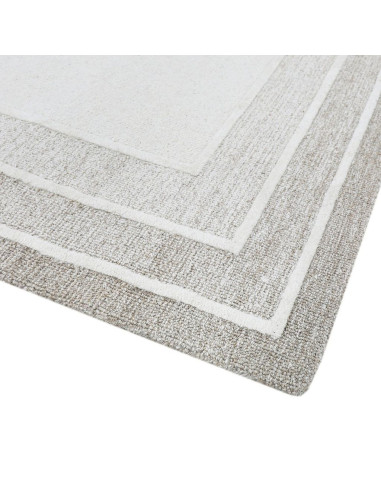 Alfombra JH Recuadro Marfil/Beige 150x210cm - Decoración Living