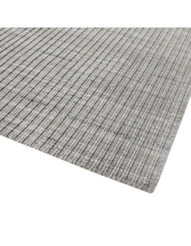 Alfombra Trenzada Gris 150x210cm - Estilo Moderno para Living