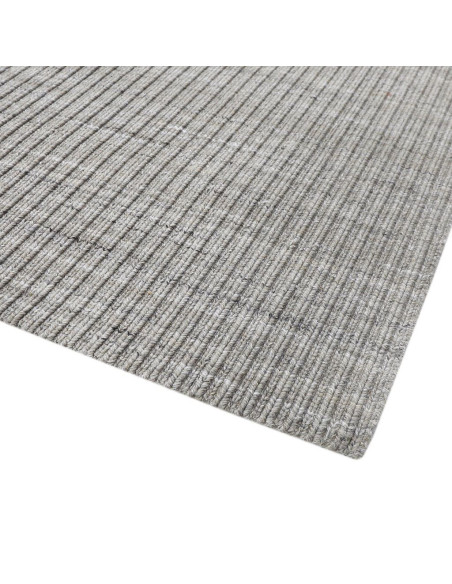 Alfombra Trenzada Gris 150x210cm - Estilo Moderno para Living