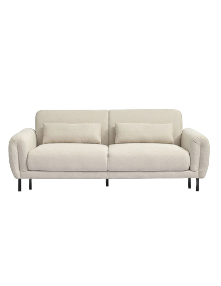 Sofá 3 cuerpos Lucía beige touch | DKO Home