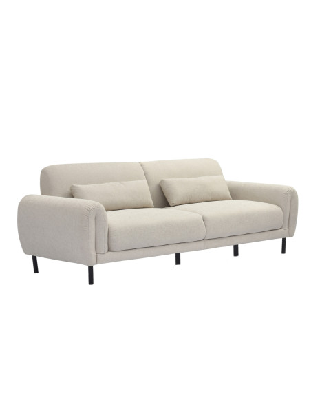 Sofá 3 cuerpos Lucía beige touch | DKO Home 2