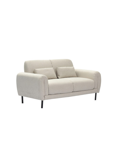 Sofá 2 cuerpos Lucía beige touch | DKO Home