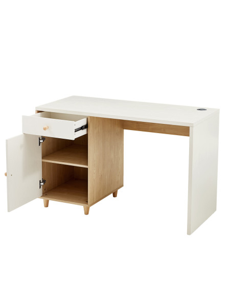Escritorio Azores 120x59x75 Blanco - Mueble Moderno Home Office