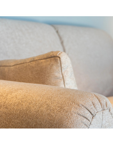 Sofá 2 cuerpos Lucía beige touch | DKO Home