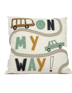Cojín Kids On My Way 45x45cm - Textil Hogar Infantil