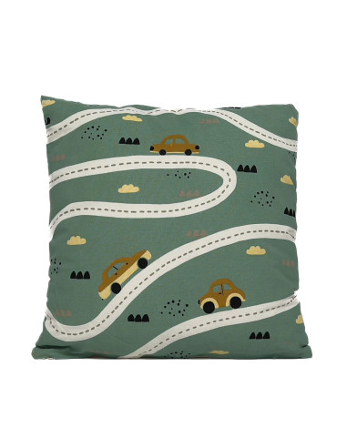 Cojín Infantil Pista 45x45cm - Diseño Divertido para Niños