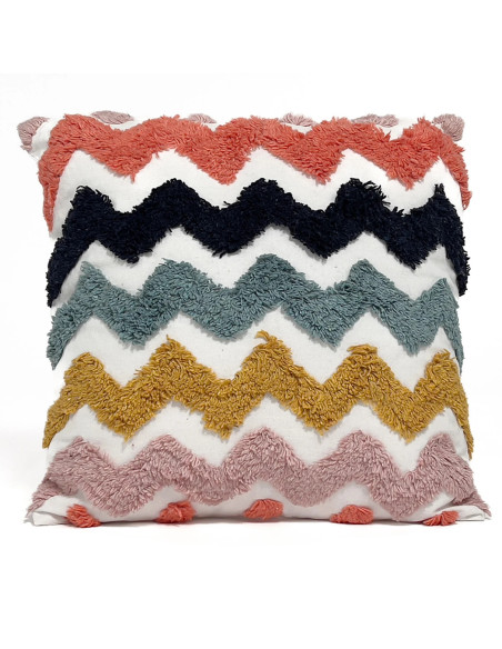 Cojín kids zigzag azul 40x40 | DKO Home