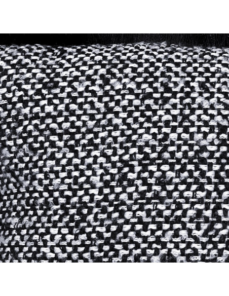 Cojín Tejido Zigzag Crudo 45x45cm - Decoración Textil Hogar