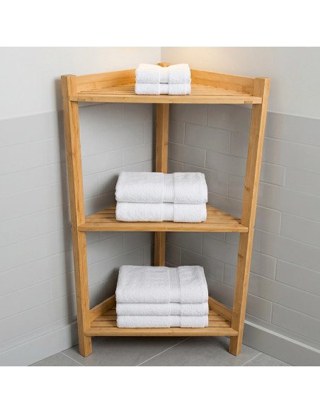 Estante Esquinero Bambú - Mueble Práctico y Elegante 2