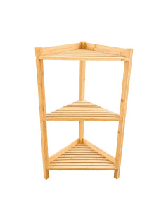 Estante Esquinero Bambú - Mueble Práctico y Elegante